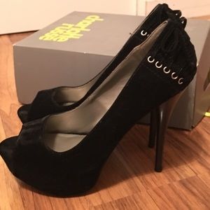 Black Suede Pumps
